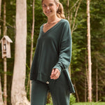 Rose Boreal - Sweatshirt - Forillon Sweatshirt - Dark Lagoon