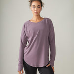 Rose Boreal - Top - Cozy Long Sleeve Shirt - Fig
