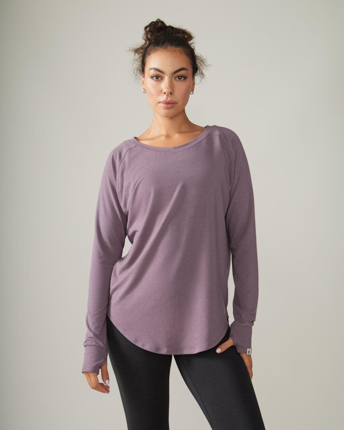 Rose Boreal - Top - Cozy Long Sleeve Shirt - Fig