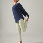 Rose Boreal - Top - Cozy Long Sleeve Shirt - Deep Ocean