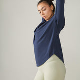 Rose Boreal - Top - Cozy Long Sleeve Shirt - Deep Ocean