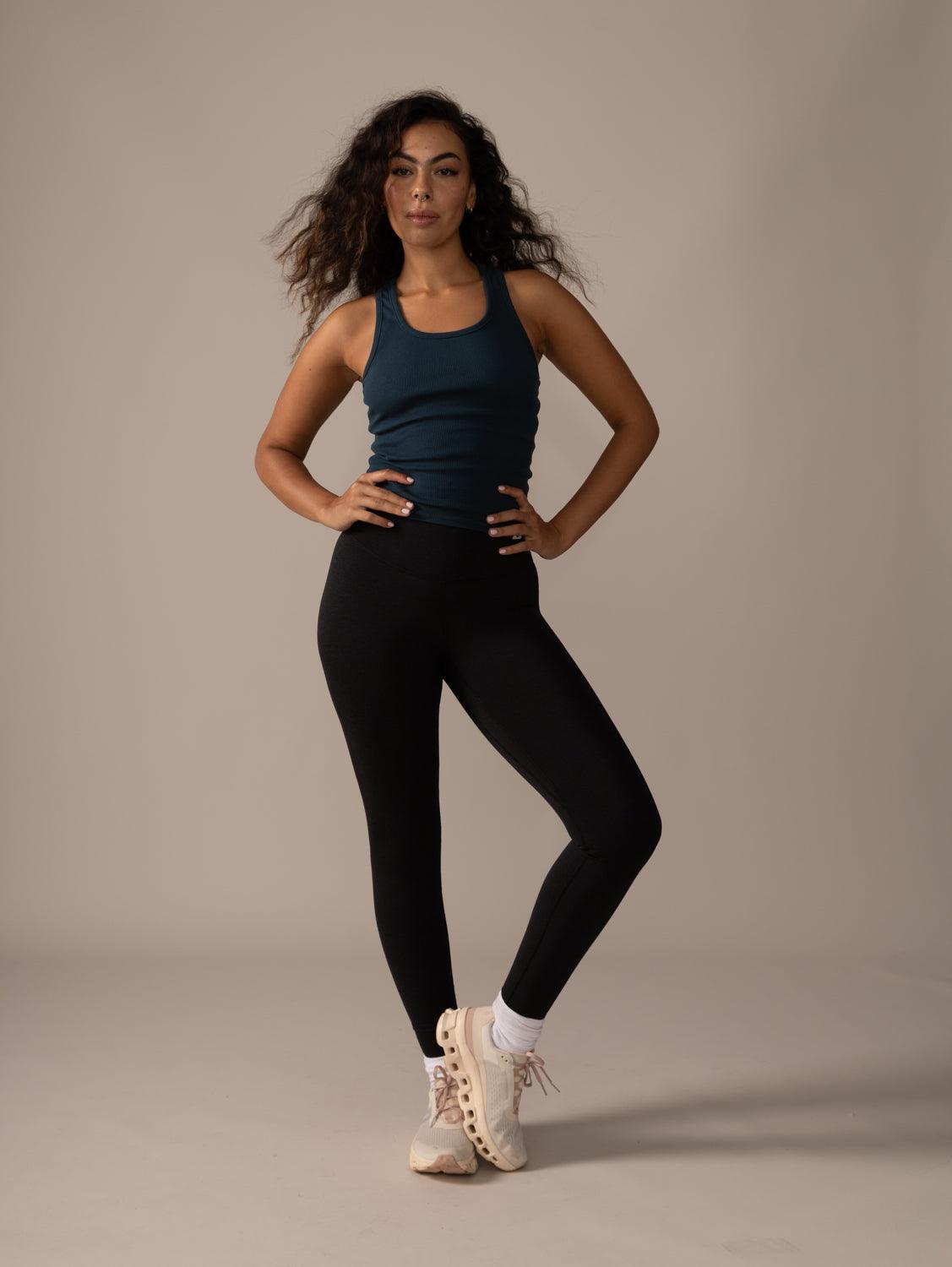 Rose Boreal - Tank Top - Long Mile-End Tank Top - Blue Lagoon