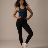 Rose Boreal - Tank Top - Long Mile-End Tank Top - Blue Lagoon