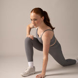 Rose Boreal - Legging - North Star Rib Soft Compression Legging - Stone Grey
