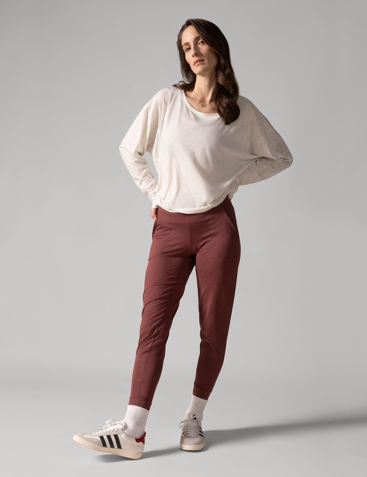 Rose Boreal - Long Sleeve - Slow Day Long-Sleeve Shirt - Natural White