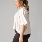 Rose Boreal - T-Shirt - Easy Flow T-Shirt - Natural White