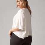 Rose Boreal - T-Shirt - Easy Flow T-Shirt - Natural White