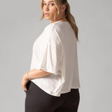 Rose Boreal - T-Shirt - Easy Flow T-Shirt - Natural White