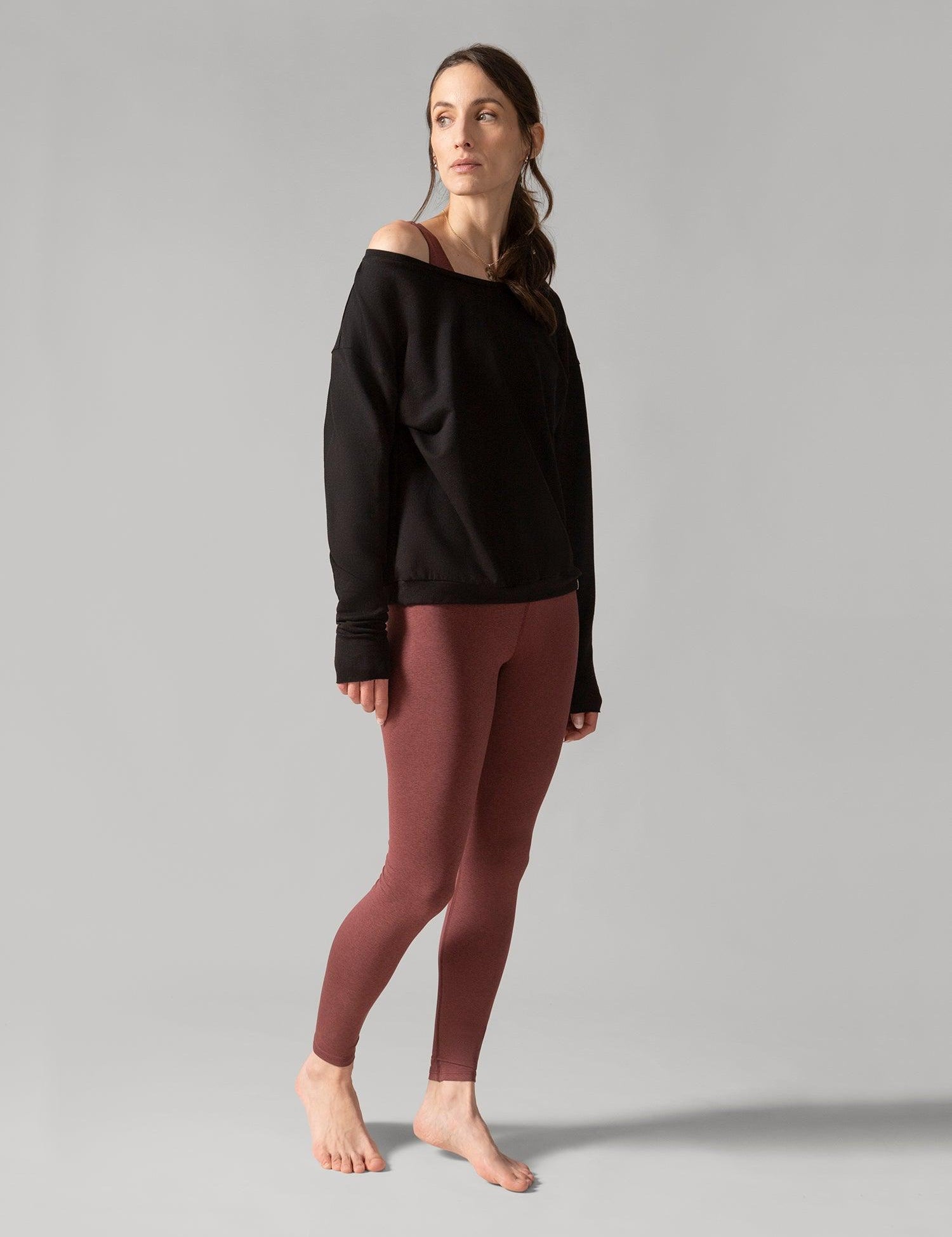 Rose Boreal - Long Sleeve - Flashdance Pullover - Total Eclipse