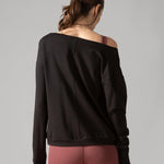 Rose Boreal - Long Sleeve - Flashdance Pullover - Total Eclipse