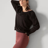 Rose Boreal - Long Sleeve - Flashdance Pullover - Total Eclipse