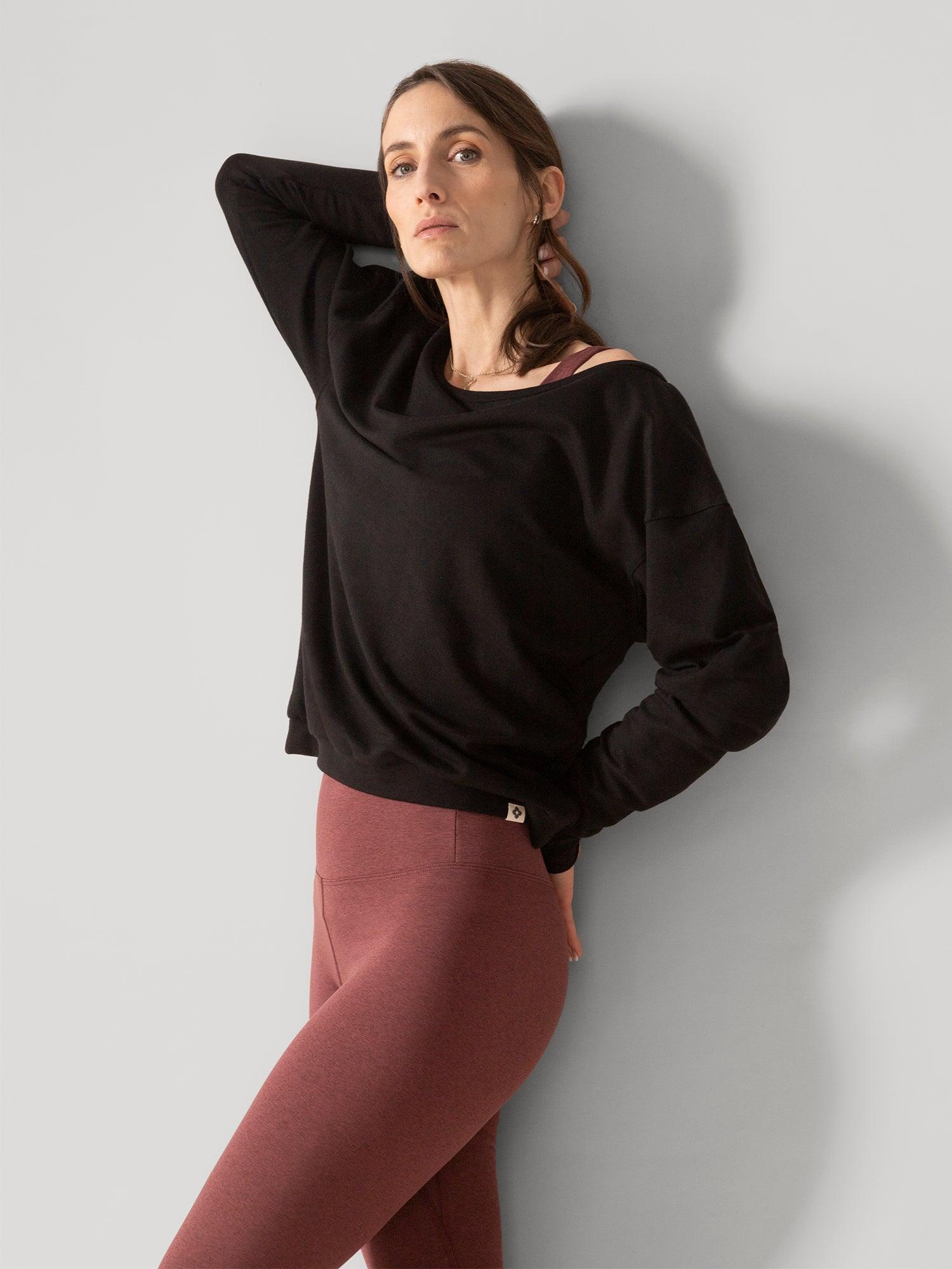 Rose Boreal - Long Sleeve - Flashdance Pullover - Total Eclipse