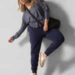 Rose Boreal - Jogger - Kamouraska jogger - Denim
