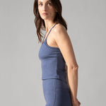 Rose Boreal - Tank Top - Summit Tank Top - Denim