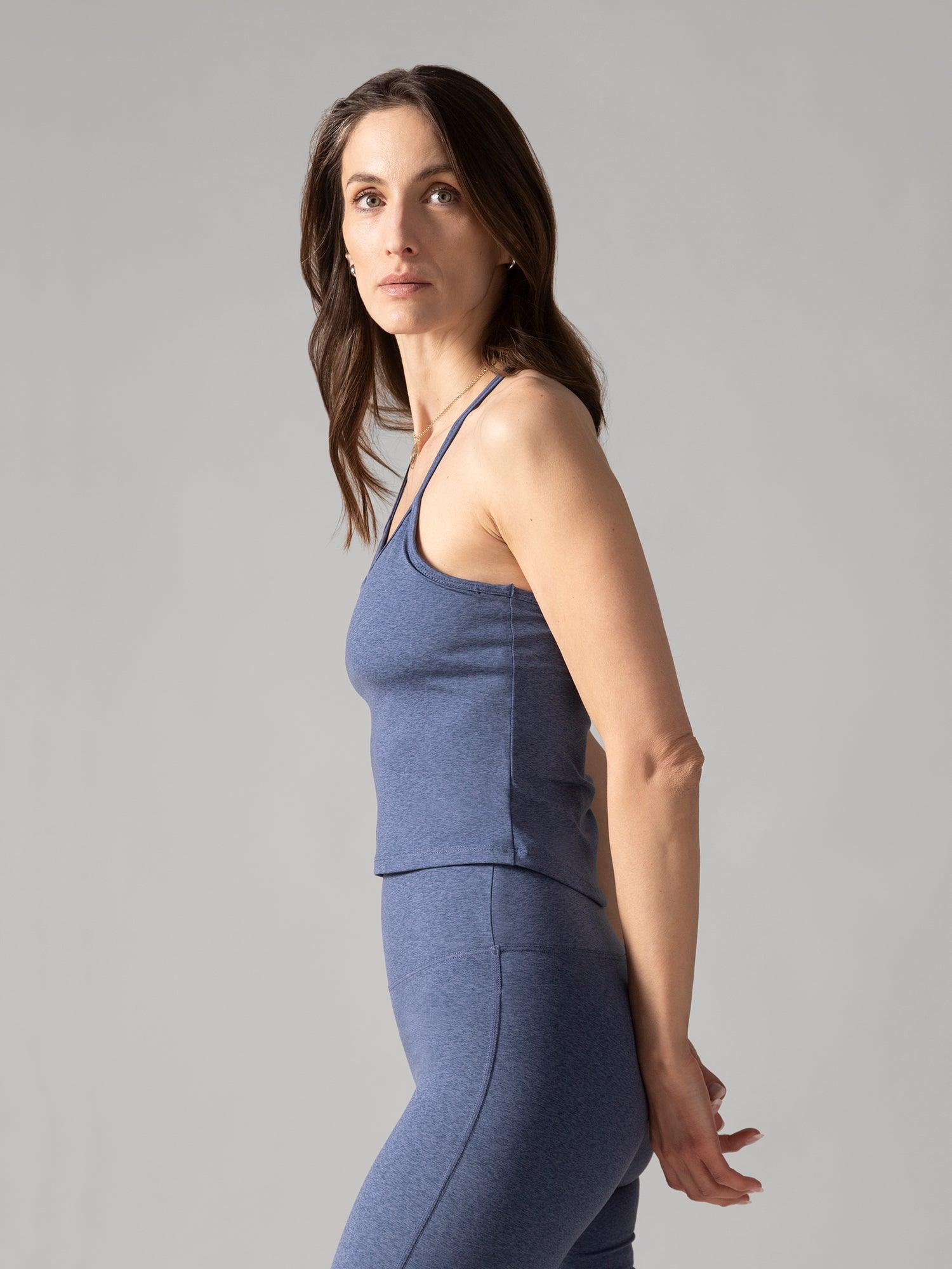 Rose Boreal - Tank Top - Summit Tank Top - Denim