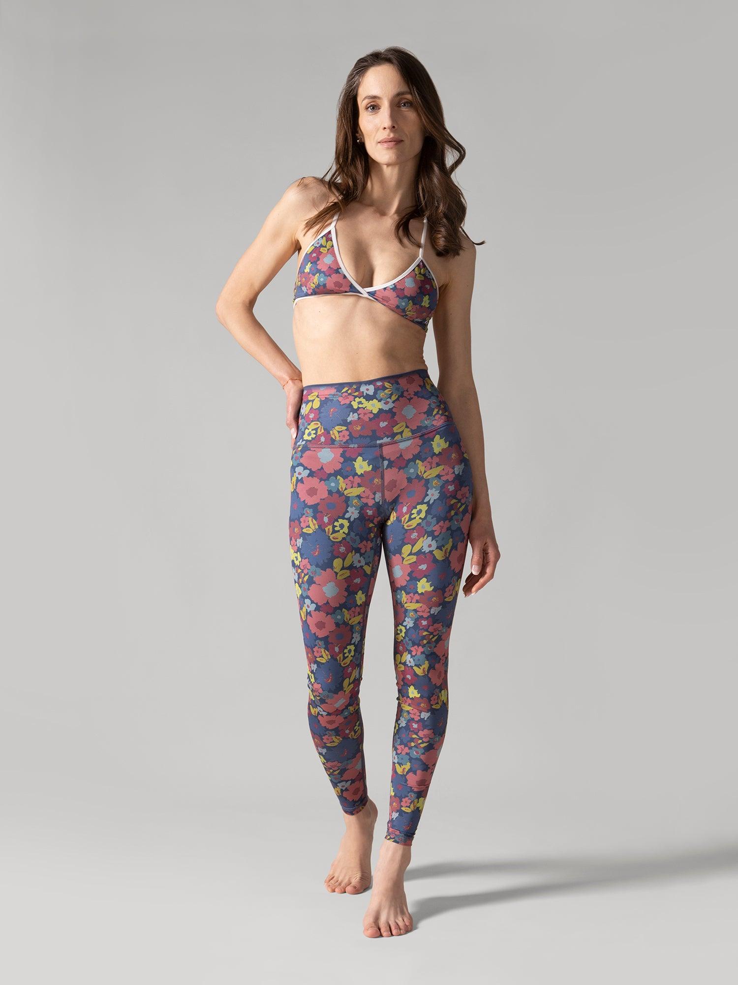 Rose Boreal - Legging - Reversible Ultralight High-Rise Legging - Groovy Meadow