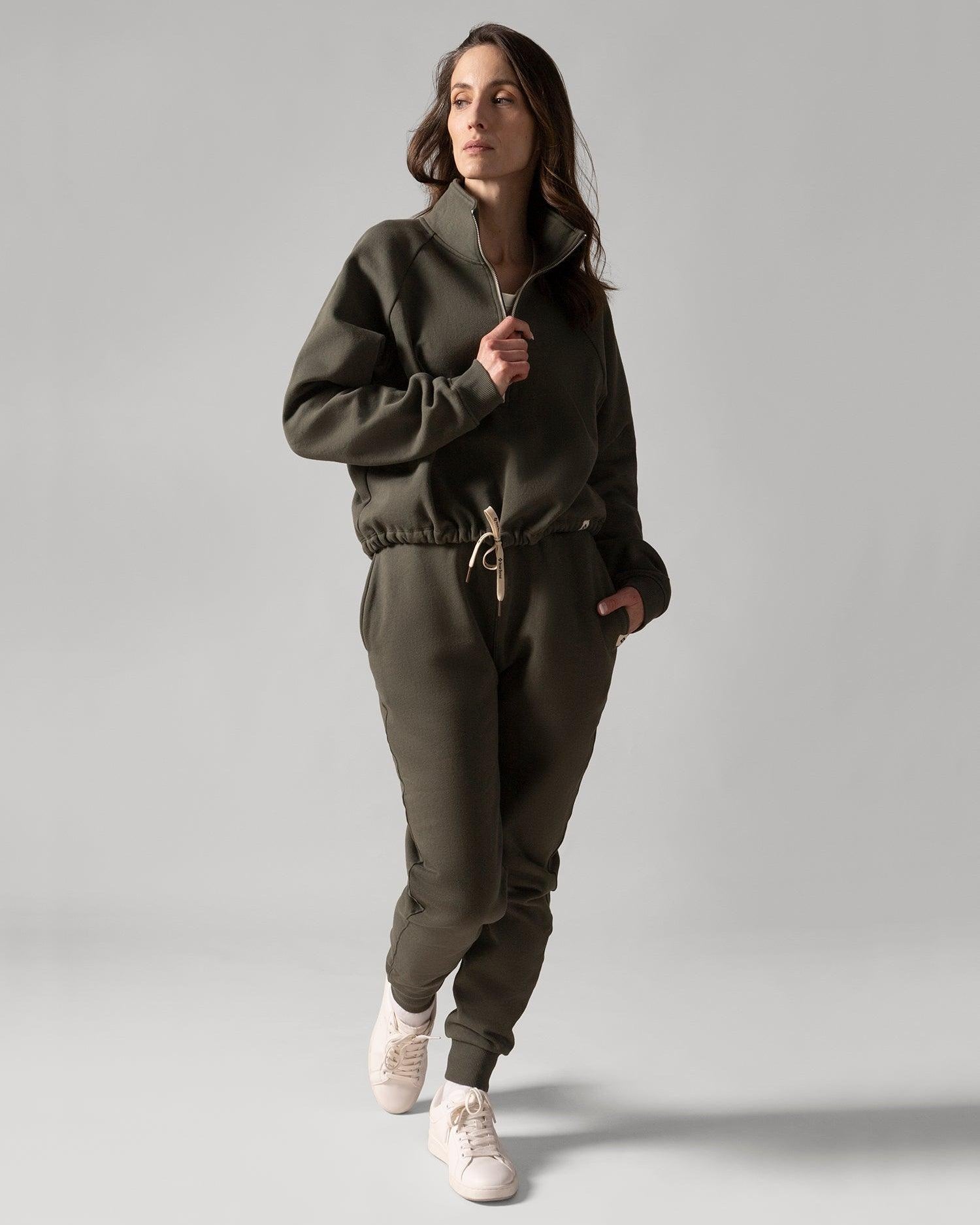 Rose Boreal - Sweatshirt - Wayfarer sweatshirt - Moss