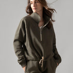 Rose Boreal - Sweatshirt - Wayfarer sweatshirt - Moss