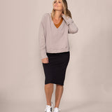Essence V neck Top - Atmosphere