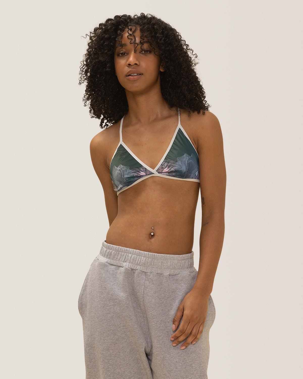 Rose Boreal - Bralette - Upcycling Bralette - Aurora Borealis