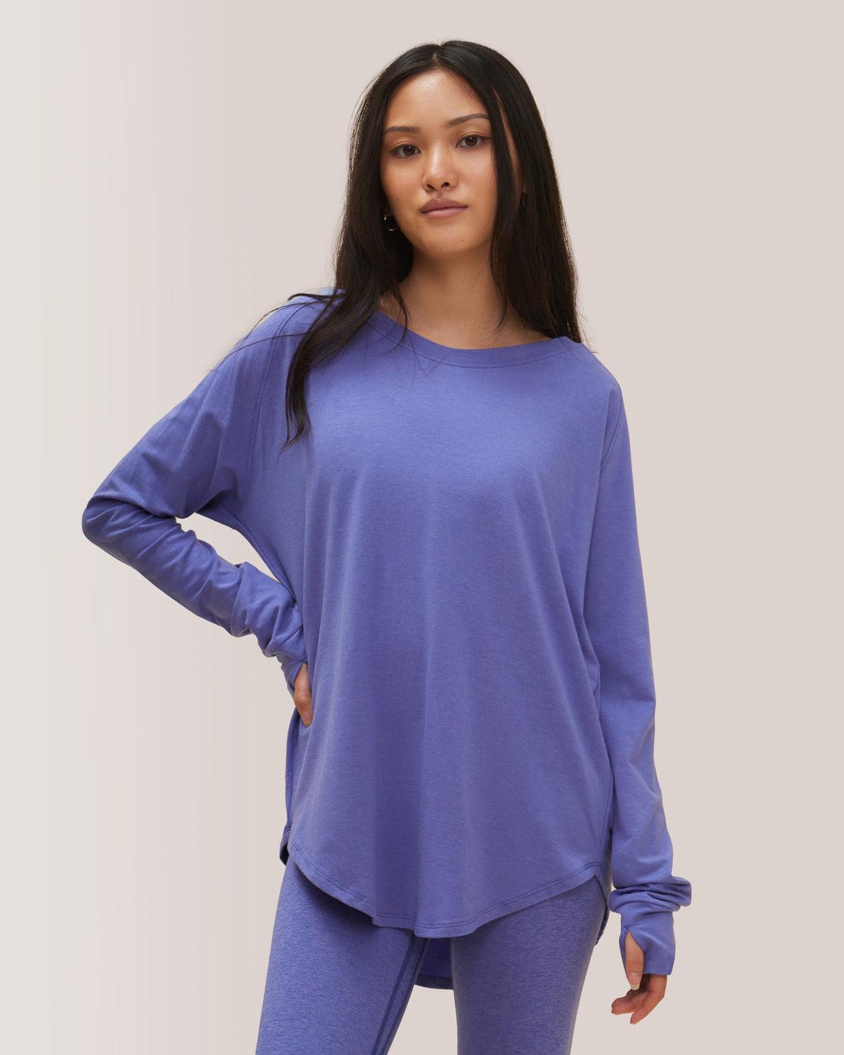 Rose Boreal - Top - Cozy Long Sleeve Shirt - Iris