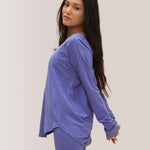 Rose Boreal - Top - Cozy Long Sleeve Shirt - Iris