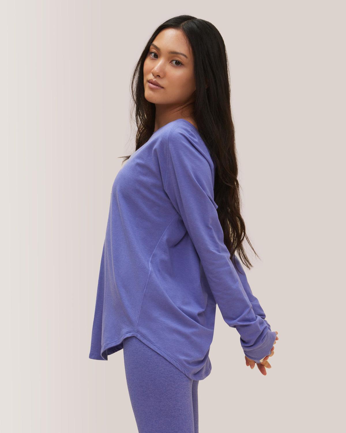 Rose Boreal - Top - Cozy Long Sleeve Shirt - Iris