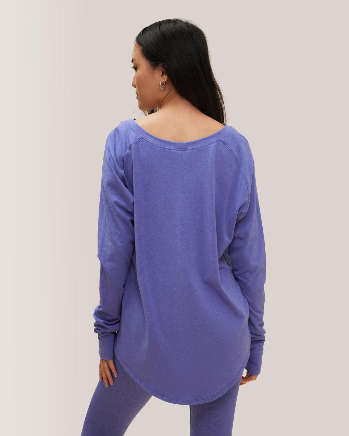Rose Boreal - Top - Cozy Long Sleeve Shirt - Iris
