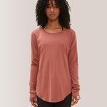 Rose Boreal - Top - Cozy Long Sleeve Shirt - Dahlia