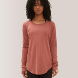 Rose Boreal - Top - Cozy Long Sleeve Shirt - Dahlia