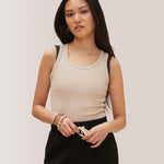 Rose Boreal - Tank Top - Long Mile-End Tank Top - Hazel Wood