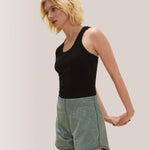 Rose Boreal - Tank Top - Long Mile-End Tank Top - Total Eclipse
