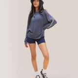 Rose Boreal - Short - Sunrise Bike Shorts - Deep Ocean