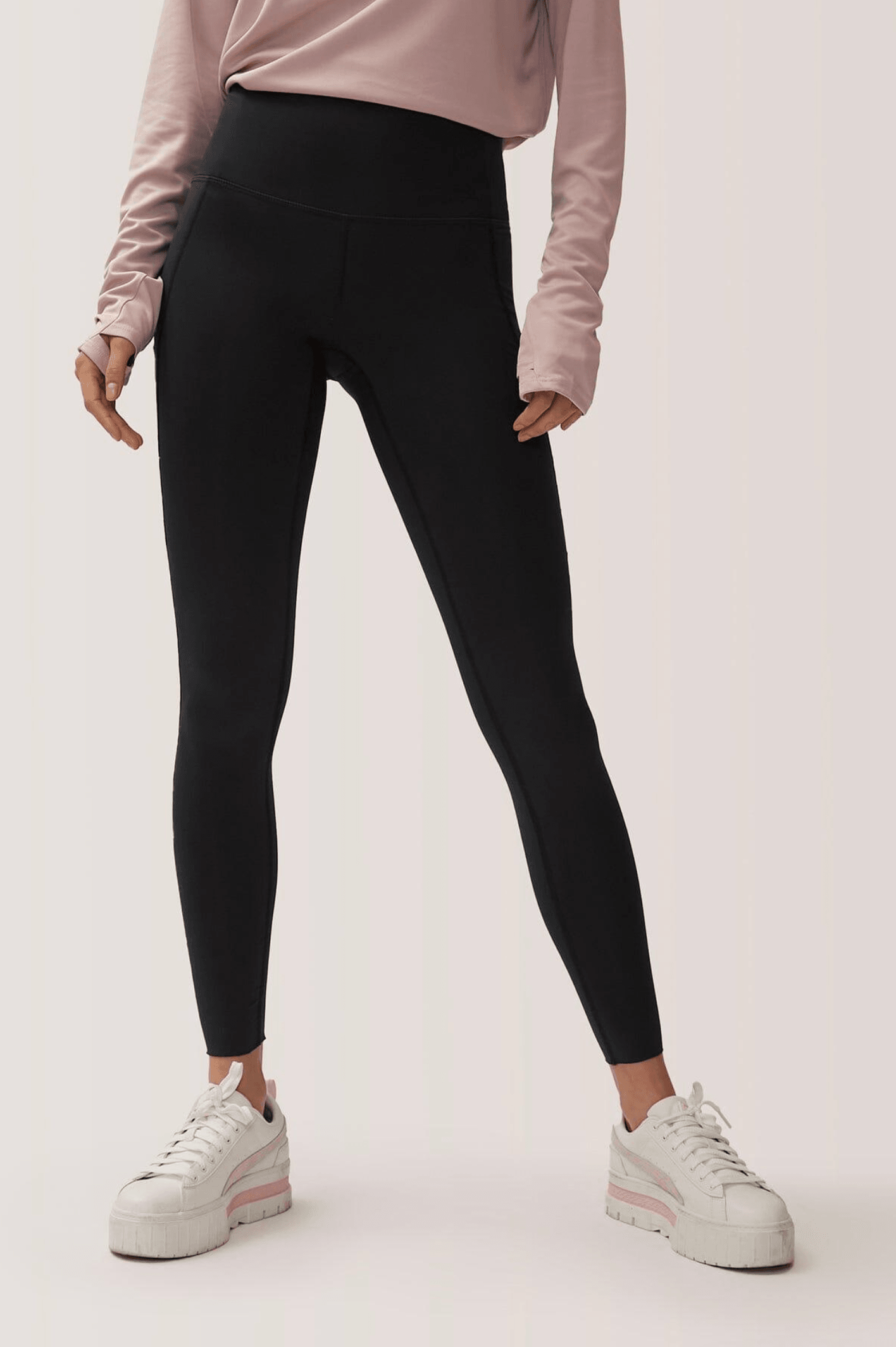 Rose Boreal - Legging - Running Compressive Pockets Legging Rose Buddha