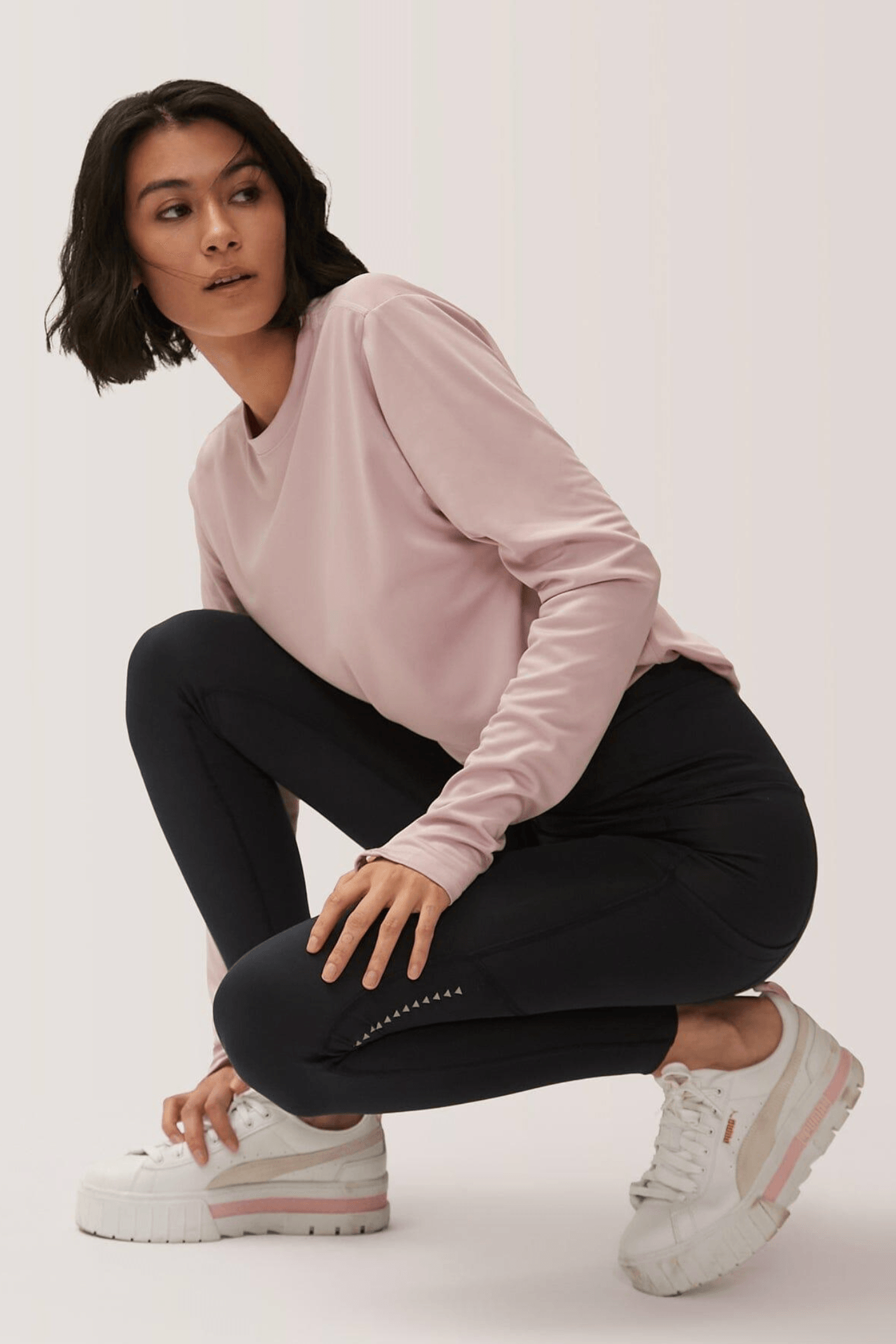 Rose Boreal - Legging - Running Compressive Pockets Legging Rose Buddha