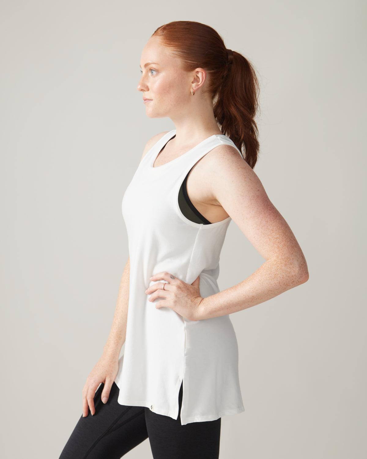 Rose Boreal - Tank Top - Astral Tank - Natural White
