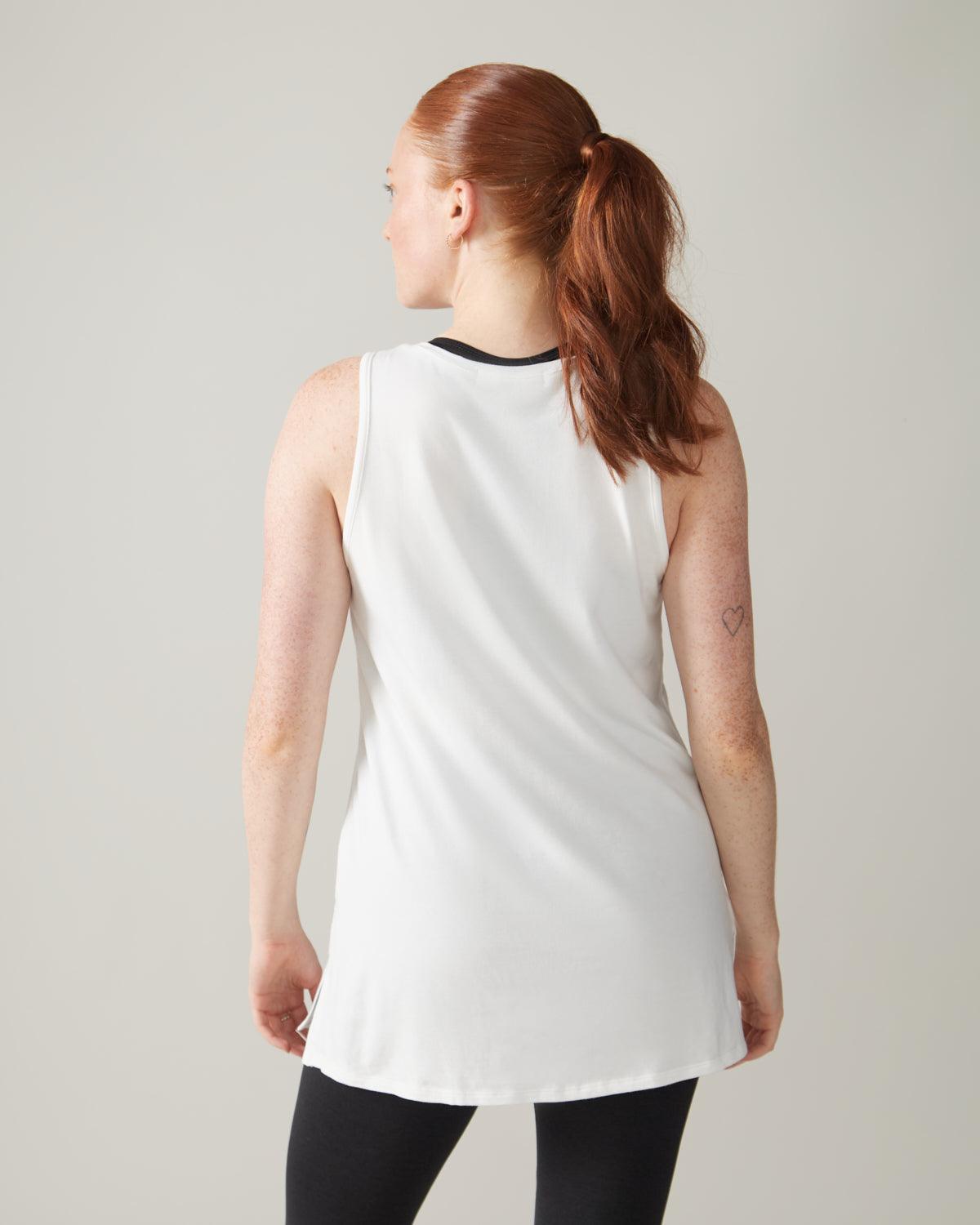 Rose Boreal - Tank Top - Astral Tank - Natural White