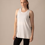 Women wearing the Astral Tank by Rose Boreal - Natural White Over / Femme qui porte la Camisole Astrale par Rose Boreal - Blanc Naturel Over