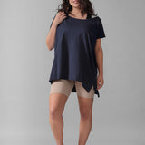 Tee‑shirt oversize incontournable ultra‑long – Denim