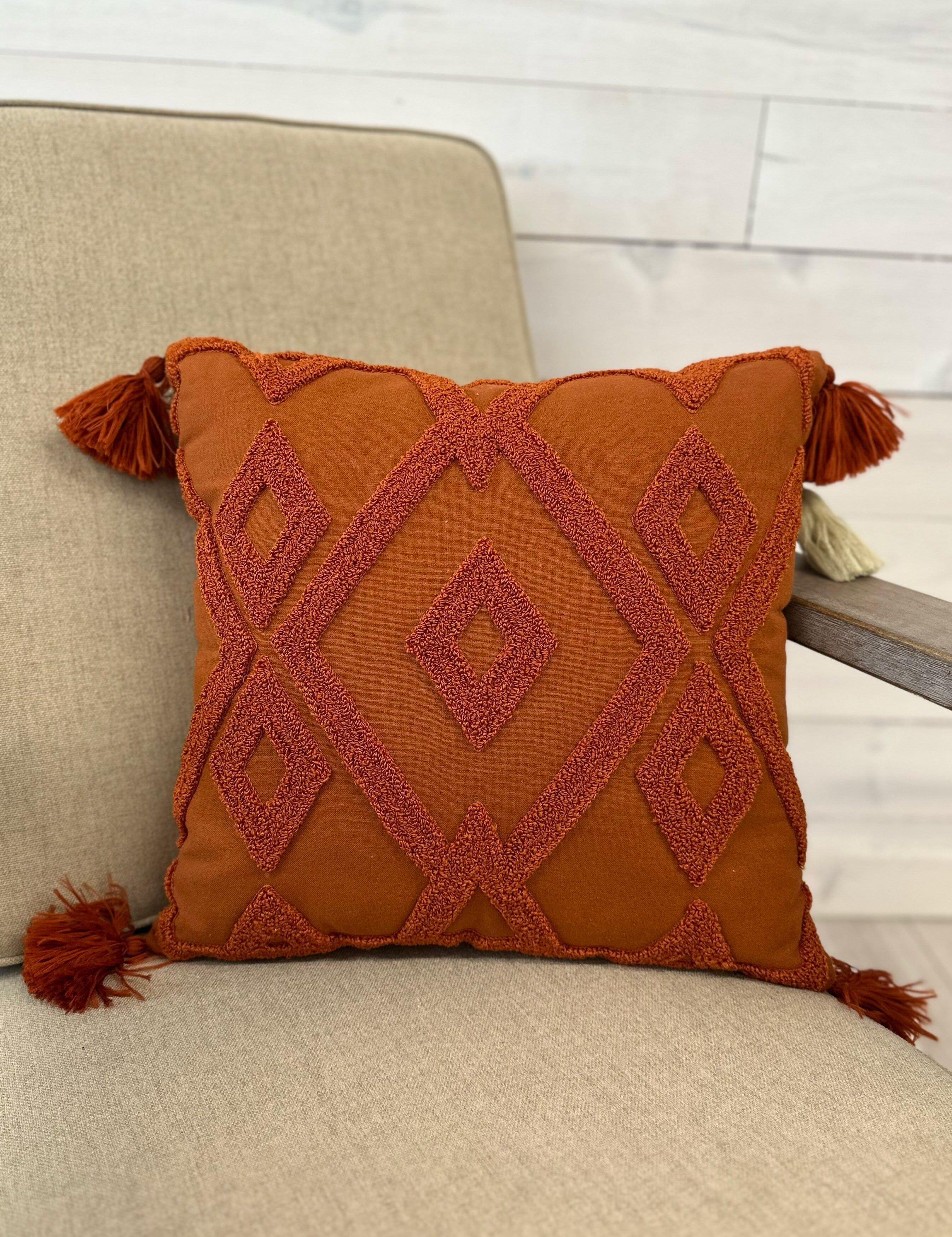 Rose Boreal - Cushion - Cozy Moment Tufted Geometric Cushion