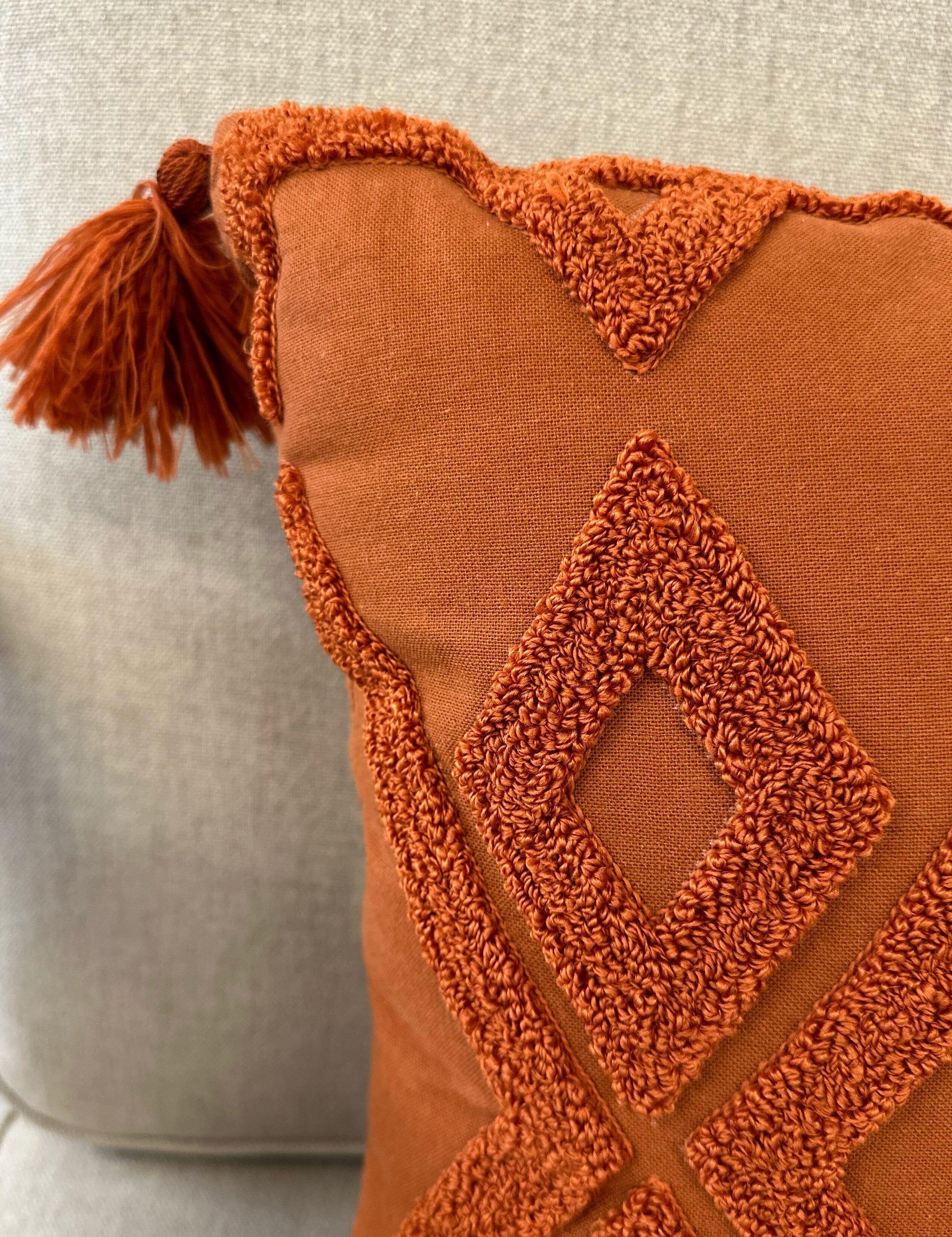 Rose Boreal - Cushion - Cozy Moment Tufted Geometric Cushion