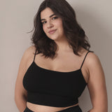 Seamless Cropped Cami in Black