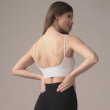 Seamless Cropped Cami in Pure White