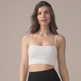 Seamless Cropped Cami in Pure White