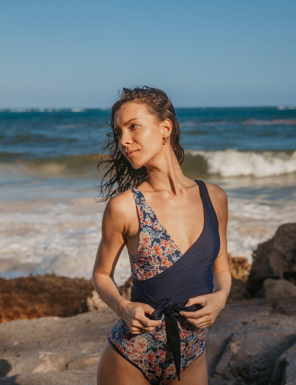 Rose Boreal - Swimsuit - Endless Summer reversible one piece swimsuit Rose Buddha