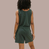 Slow Down Romper - Dark Lagoon