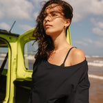 Rose Boreal - Long Sleeve - Flashdance Pullover - Total Eclipse