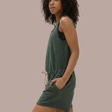 Slow Down Romper - Dark Lagoon