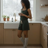 Slow Down Romper - Dark Lagoon